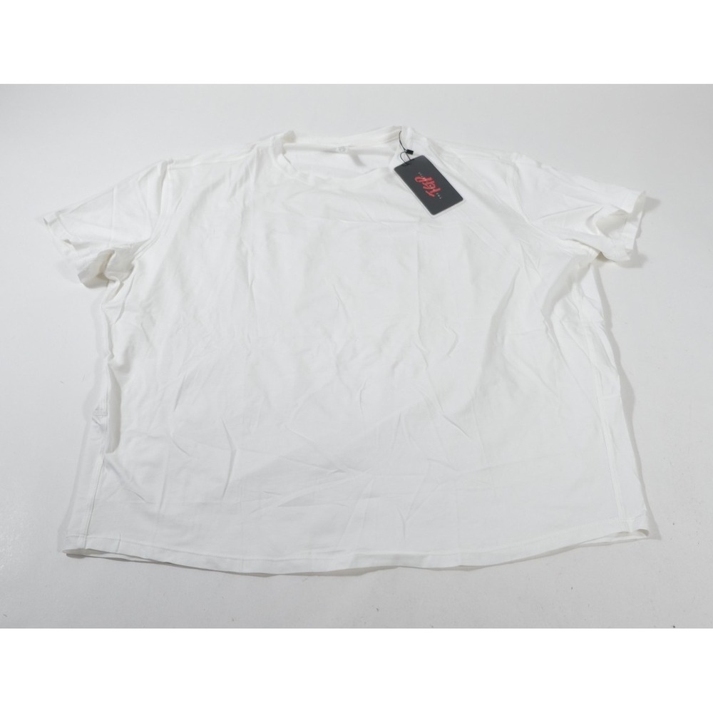 The Gym People Shirt Womens L White Short Sleeve Crew Neck Active Relaxed Fit